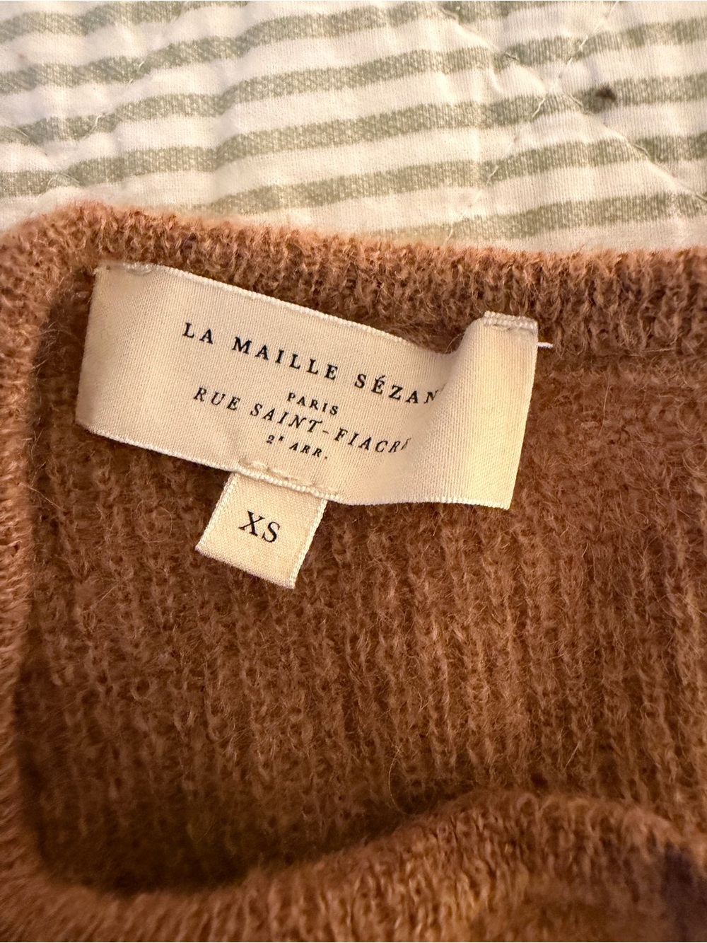Sezane Chestnut Brown Gaspard Women’s Cardigan - Picture 2 of 5